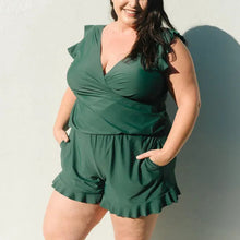 Load image into Gallery viewer, Swim Romper Built-in Bra