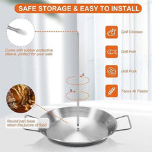 Load image into Gallery viewer, Stainless steel vertical screw grill pan