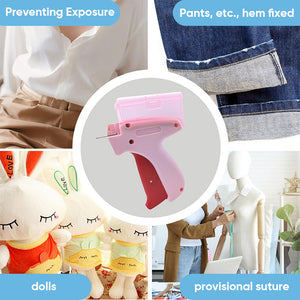 Mini Label Gun with Storage Box - Compact Design, Fine Needle Set, Contains More Than 2000 Labels, Suitable for Clothing and Fabric Labels