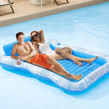 Load image into Gallery viewer, PVC Water Inflatable Maple Leaf Pattern Floating Bed