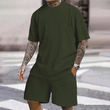 Load image into Gallery viewer, Men&#39;s Solid Textured Shorts Set