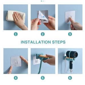 Wall Mounted Hair Dryer Holder