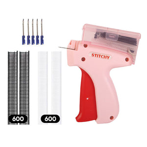 Mini Label Gun with Storage Box - Compact Design, Fine Needle Set, Contains More Than 2000 Labels, Suitable for Clothing and Fabric Labels