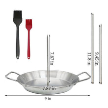 Load image into Gallery viewer, Stainless steel vertical screw grill pan
