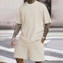 Load image into Gallery viewer, Men&#39;s Solid Textured Shorts Set