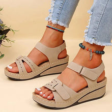 Load image into Gallery viewer, Women’s fish mouth casual sandals