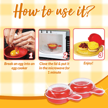 Load image into Gallery viewer, EggWich Microwave Egg Cooker